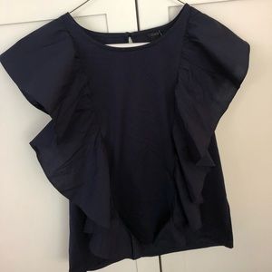 J. CREW Ruffle sleeveless shirt, NEW with tags.